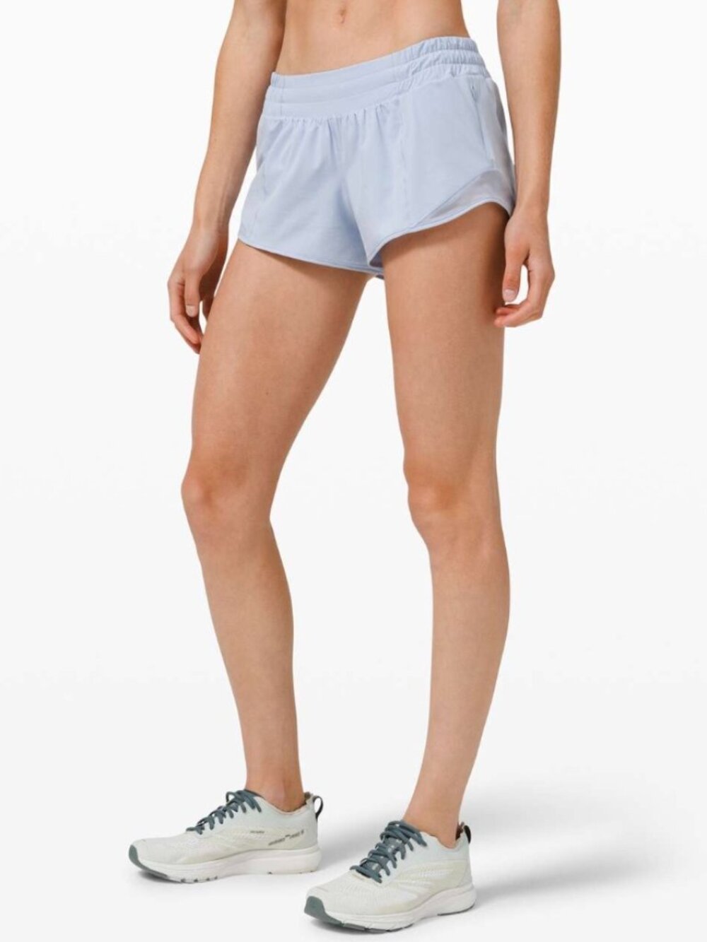Lululemon Hotty Hot Short II *2.5" in Blue Linen, Sz 4